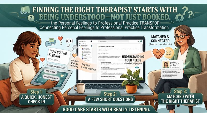 𝐅𝐢𝐧𝐝𝐢𝐧𝐠 𝐭𝐡𝐞 𝐫𝐢𝐠𝐡𝐭 𝐭𝐡𝐞𝐫𝐚𝐩𝐢𝐬𝐭 𝐬𝐭𝐚𝐫𝐭𝐬 𝐰𝐢𝐭𝐡 𝐛𝐞𝐢𝐧𝐠 𝐮𝐧𝐝𝐞𝐫𝐬𝐭𝐨𝐨𝐝 𝐧𝐨𝐭 𝐣𝐮𝐬𝐭 𝐛𝐨𝐨𝐤𝐞𝐝.⁣